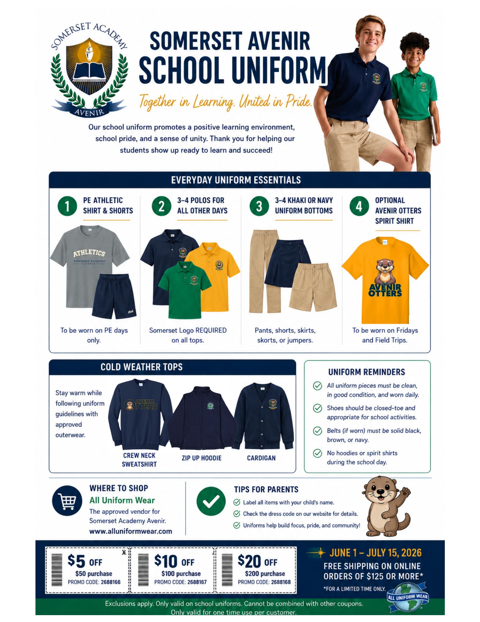 Uniform Shopping Guide